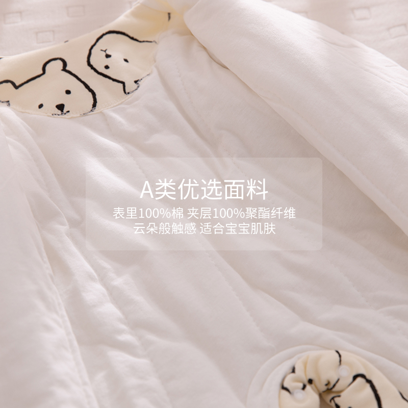 极速新生婴儿连体衣服春秋冬季男宝宝夹H棉服外穿03个月初生早春