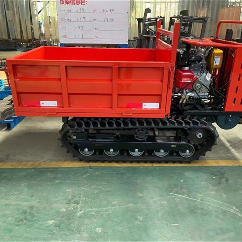 极速新品站立式履带式运输车 1.5T小型工L地施工搬P运车 山地爬坡
