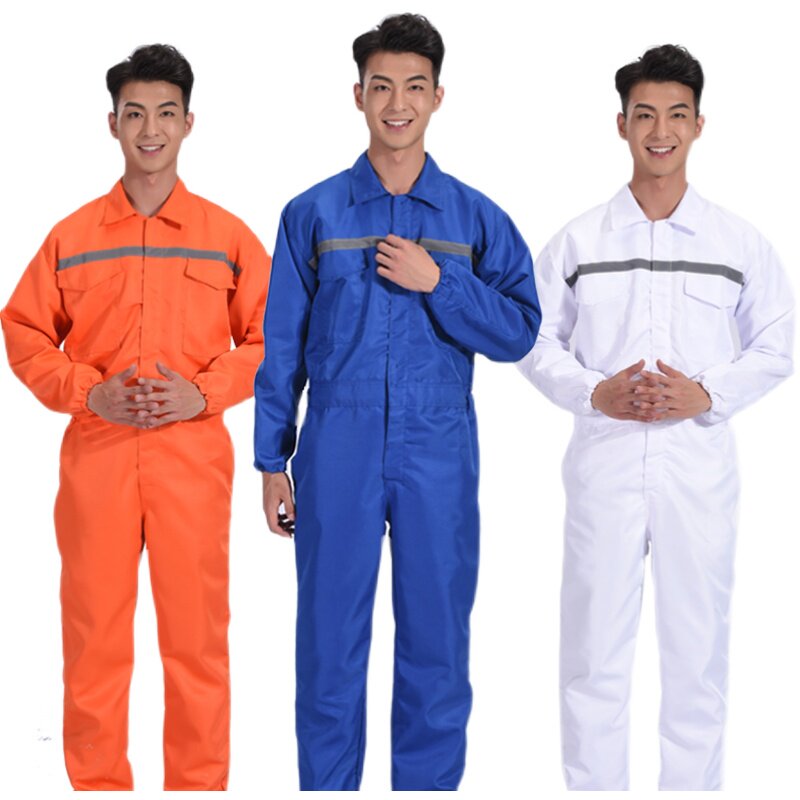 极速连体工作服男套装防护防尘服加厚劳保服工厂机V修带帽工作服