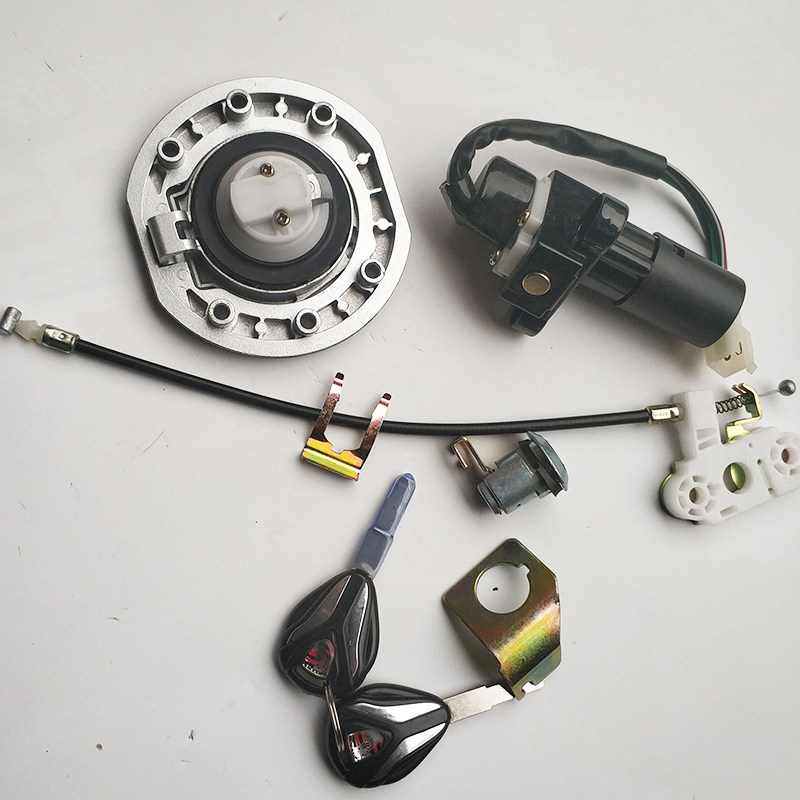 极速150 200 250大黄x蜂街车天禧大力神摩托车全车套锁电门油箱盖