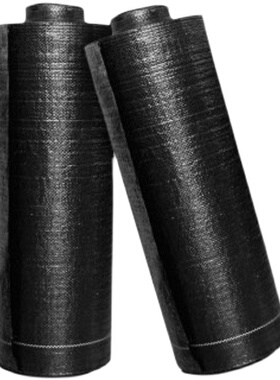 极速90克/f黑色防草布园艺地布pp果园盖草布1米宽编织土工布可