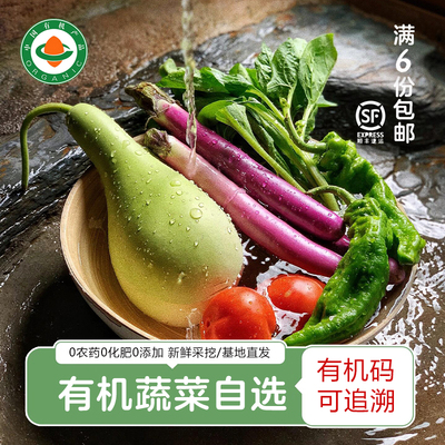 继红有机农场有机蔬菜自选 应季自然生长新鲜蔬菜有机菜配送顺丰