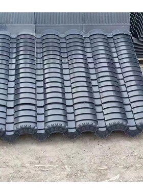 高分子一体瓦彷古瓦青瓦古建瓦中式庭院徽派一体瓦烧结围墙双面瓦