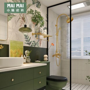 法式复古风瓷砖600x1200全瓷花砖墙砖卫生间厨房阳台浴室防滑地砖