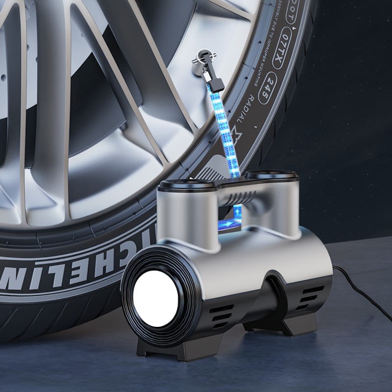 车载无线充气泵便携式汽车u车用电动打气筒轿车轮胎压自动冲气充