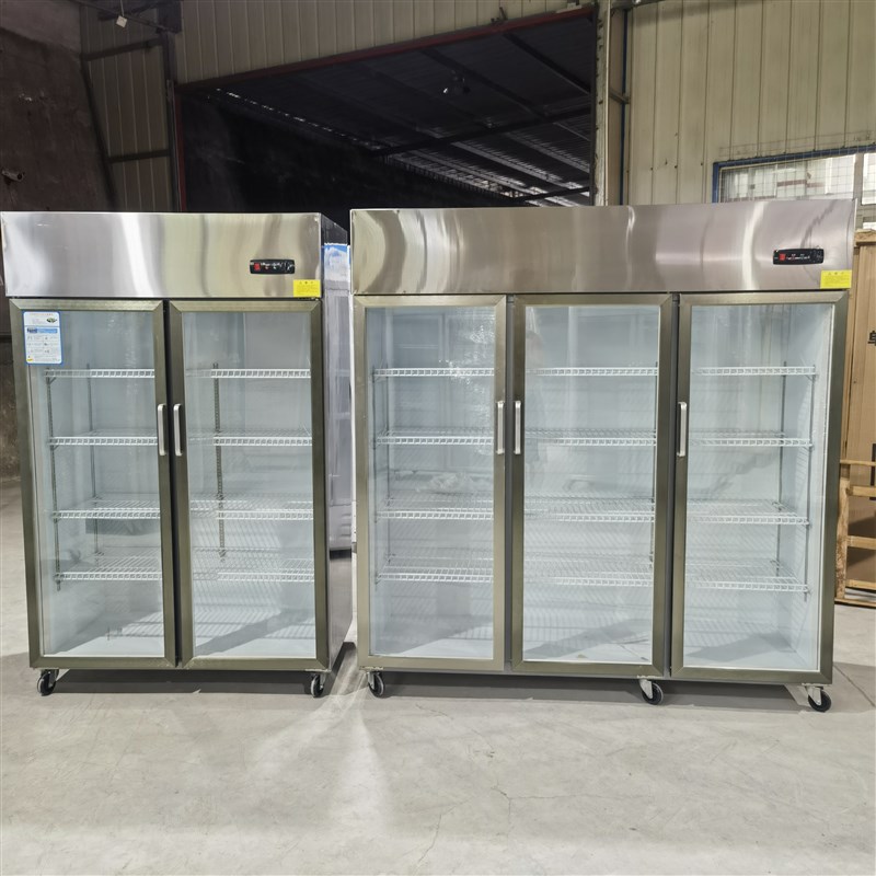 不锈钢立式冷藏柜 n展示柜 保鲜柜 三商用饮料冷饮蔬菜水果柜冰柜