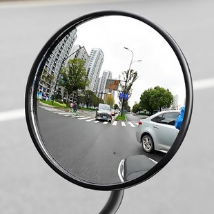 适用绿驹电动车后照镜星辰佳悦美仑美奂微笑电动车高清圆镜后视镜