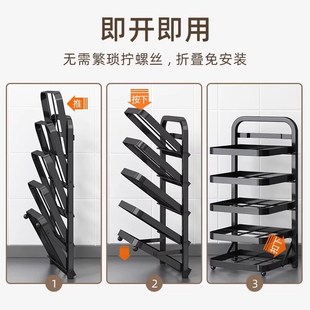 厨房多功能火锅配菜盘备菜置物架多层收纳架壁挂折叠台面放菜架子