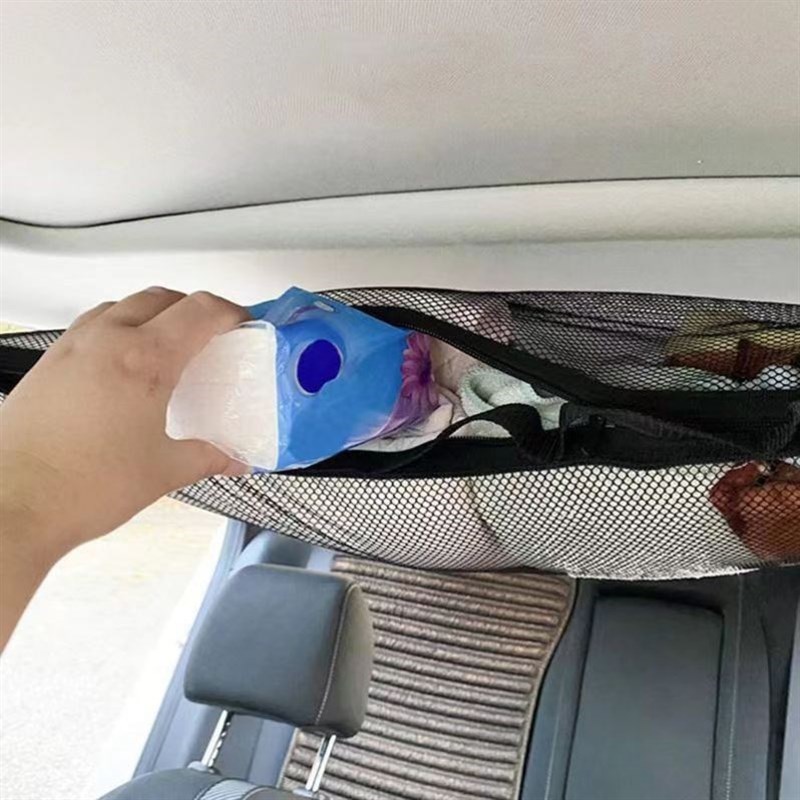 三轮车顶网袋收纳整理自驾游节约空间网兜旅行用品车载固定储物袋