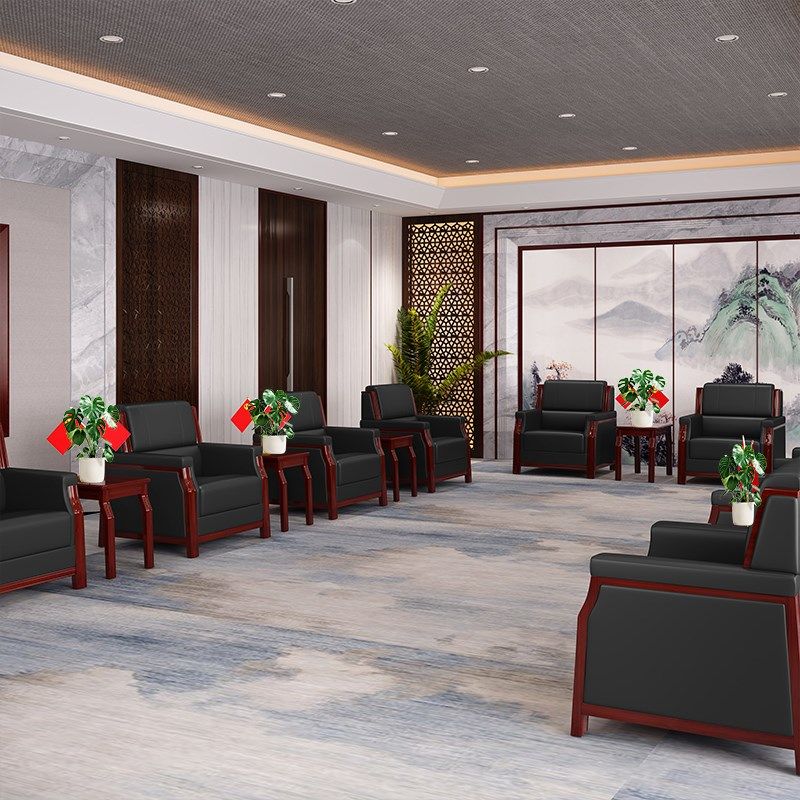 现代简约办公室贵宾接待商务洽谈椅会客区会议室沙发布艺单人茶几,商业/办公家具,沙发,淘宝优惠券,粉丝福利购,淘宝优惠卷