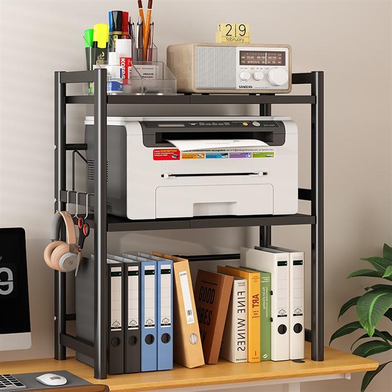针式打印机放置架传真机复印机置物架书桌文件快递单收纳高脚支架