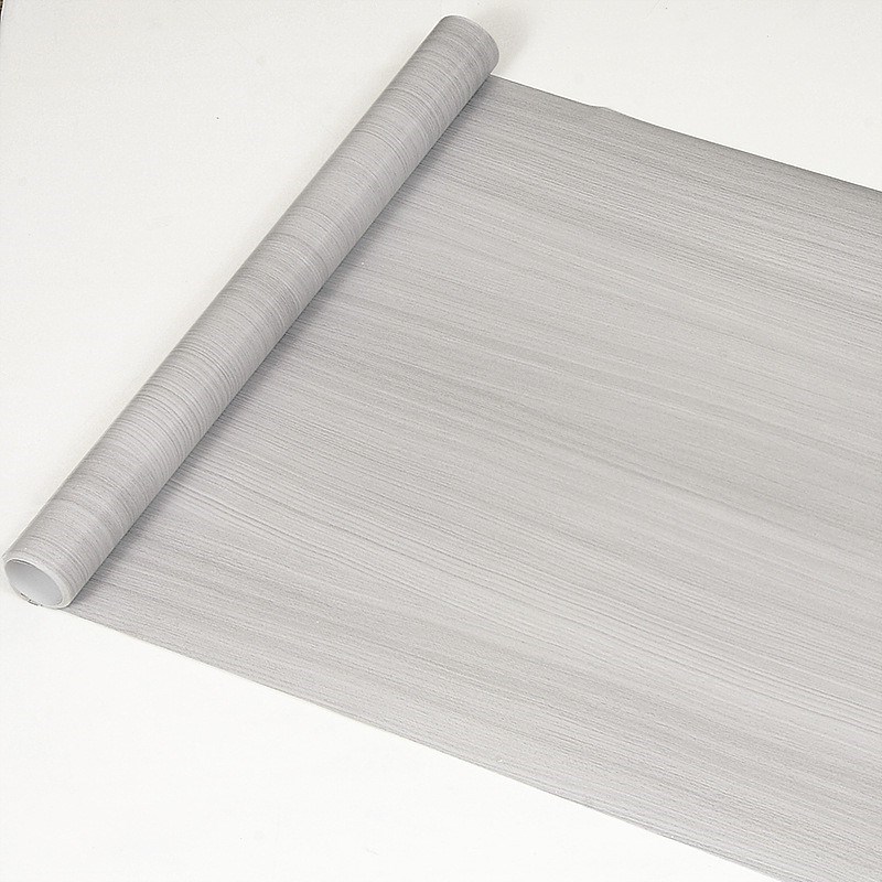 浅灰木纹贴纸波音软片自粘仿木防水旧家具翻新桌面衣柜橱柜门贴纸