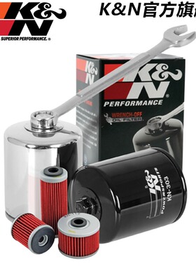 KN摩托车机油滤芯器格KN-303适用川崎Z1000/300/650 Ninja/ZX-10R