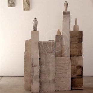 黄洞石雕塑台荒料原石摆台地台电视柜旁落地柱子石墩摆件底座基座