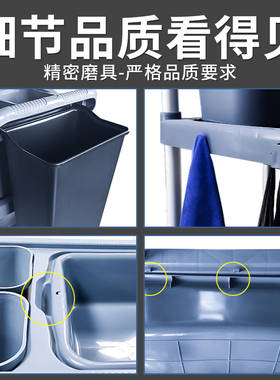 酒店收餐车收碗车商用撤台收纳集歺饭餐厅移动垃圾桶三层小手推车