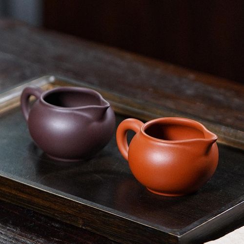 宜兴紫砂分茶器茶壶功夫茶具茶道茶漏配件名家原矿紫泥公道杯