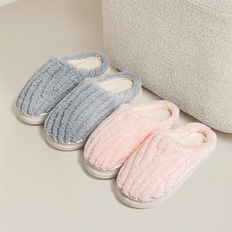 OIU/沃爱倪秋j冬棉拖鞋男款冬季男女士居家保暖毛拖鞋家用女士269