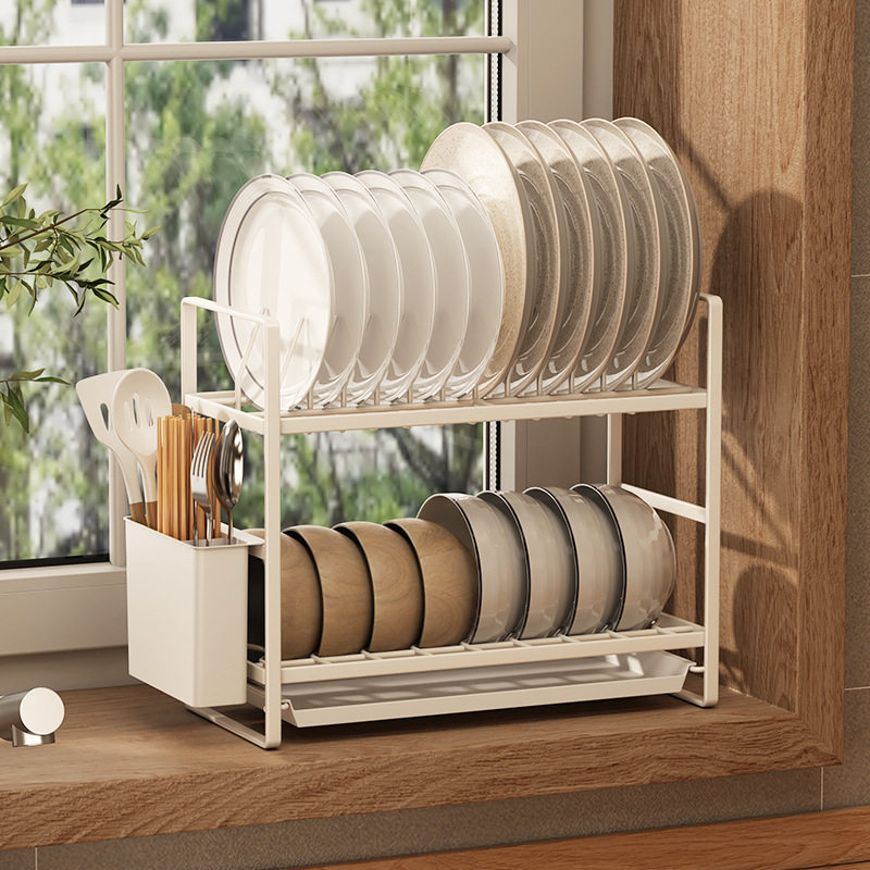 一体免安装台面碗碟架厨房沥水碗架家用晾碗盘架子窄款餐具收纳架,厨房/烹饪用具,碗架,淘宝优惠券,粉丝福利购,淘宝优惠卷