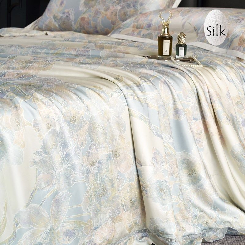 高奢6A蚕丝被春秋薄被暖气超柔天丝面料100%桑蚕丝被子可水洗机洗,床上用品,蚕丝被,淘宝优惠券,粉丝福利购,淘宝优惠卷