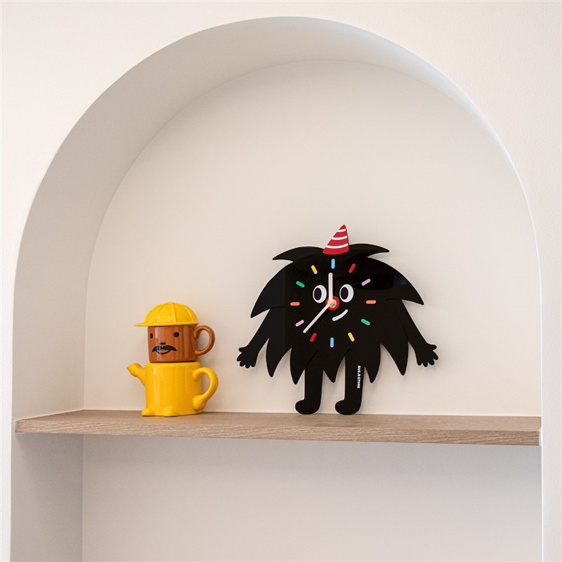 人间八月八丨砰砰时钟客厅家用挂钟静音钟表Q装饰免打孔卡通可爱