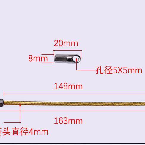 电工穿线圆扁子弹头穿管器带弹簧头速束紧器好易拉 穿线神器配件