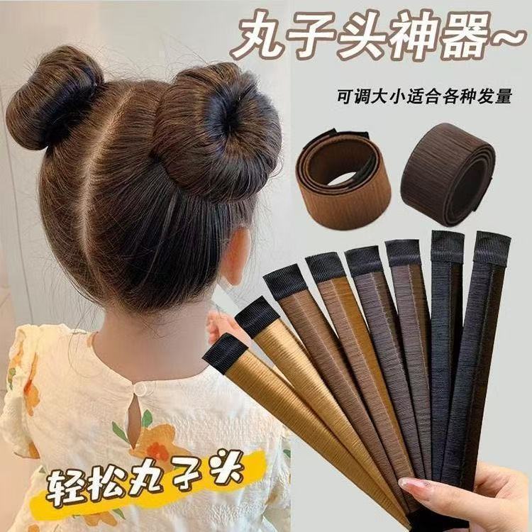 韩式懒人简约盘发造型器新款丸子头蓬松扎发头饰盘发工具