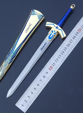 命运胜利之剑黄金剑剑圣佩剑模型25厘米未开刃