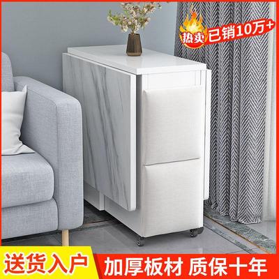 折叠餐桌多功能家用小户型可移动一桌四凳简易租房长方形吃饭桌子