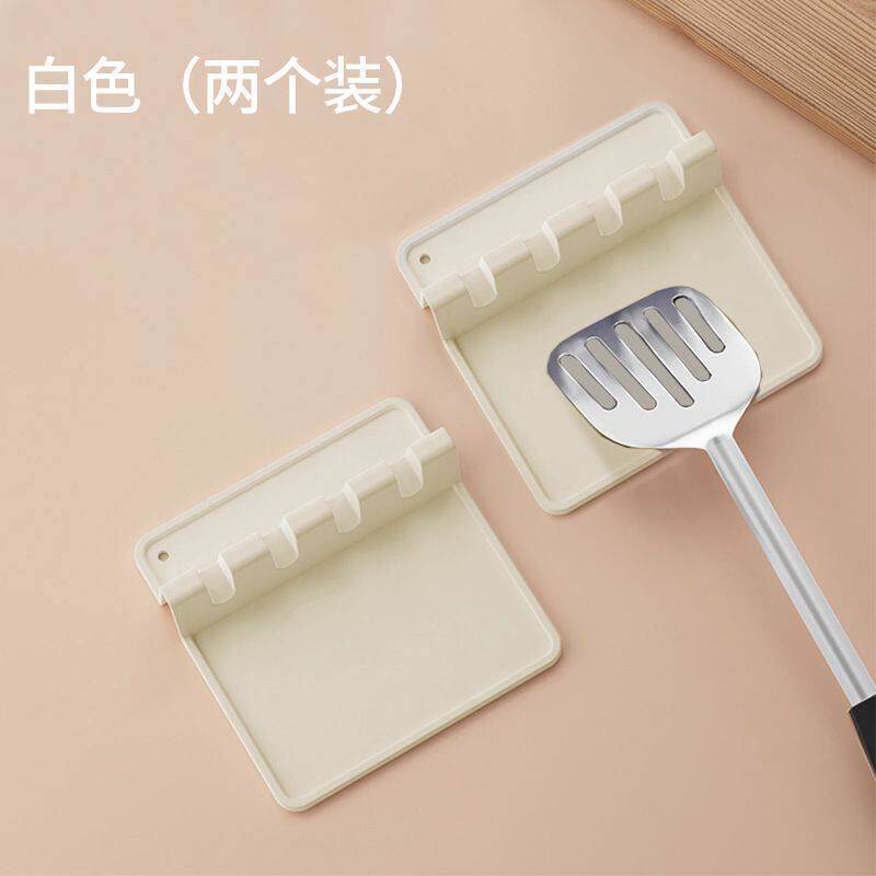 厨房台面硅胶厨具架汤勺收纳垫筷子托家用放锅盖勺子神器