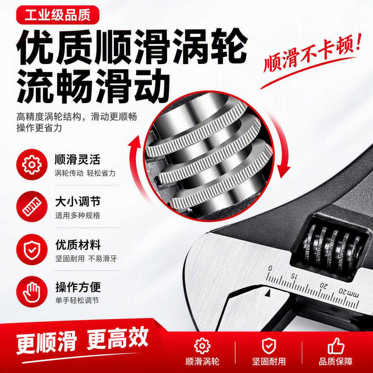 普通扳手活口维修配件涡轮滚轮插销活动扳手滚轮涡轮插销零配件