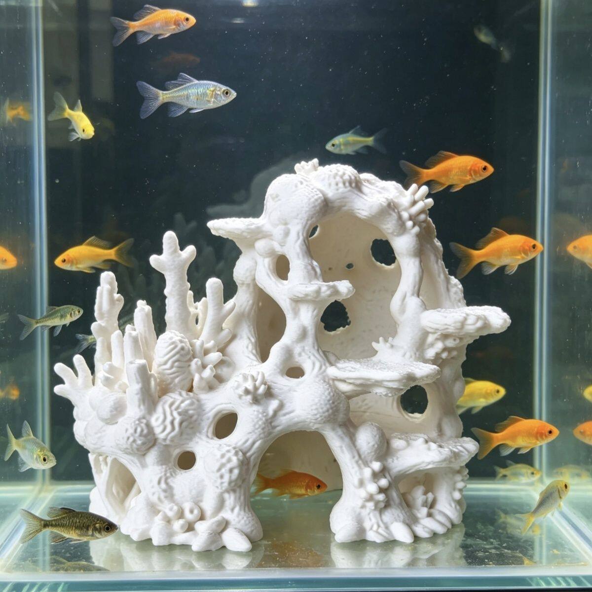 树脂仿真珊瑚水底洞穴鱼缸造景摆件鱼虾水族箱躲避屋装饰