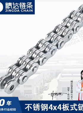 不锈钢304 316板式链条 LH1044 LH1244 LH1644高承载提升机链条