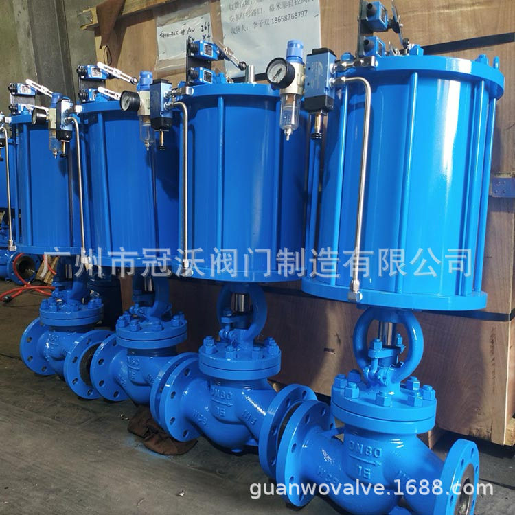 气动截止阀 J641H-16C气动法兰截止阀 J641W-16P气动不锈钢截止阀