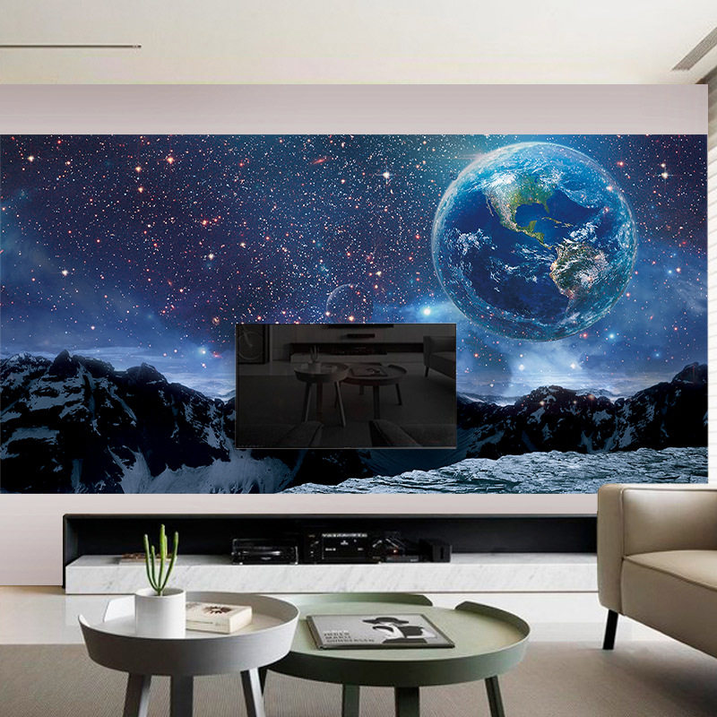 星空银河整张墙壁纸宿舍宇宙主题墙面背景房间布置墙贴纸