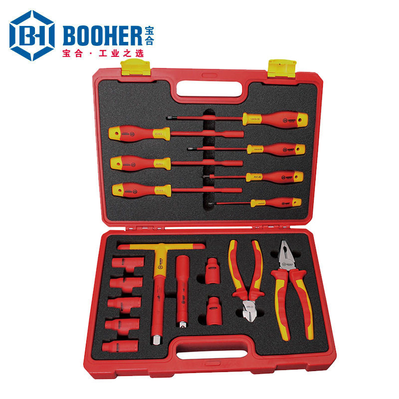 Booher宝合绝缘套装工具 BH0200411 18件VDE绝缘工具组套