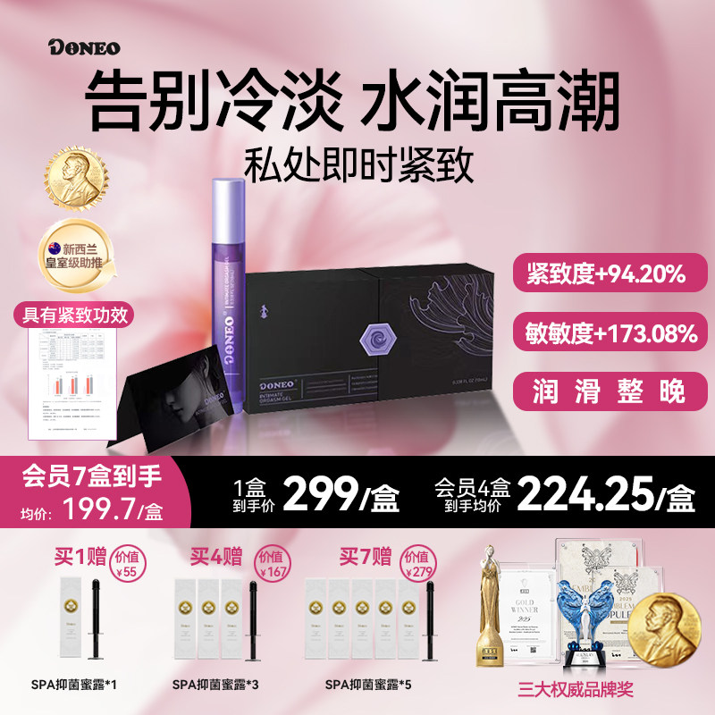 【夜间水润紧致】Doneo私密紧致水润新西兰少女蜜露凝胶即时敏敏