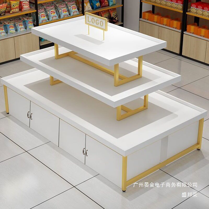 厂家直销中岛展示柜产品陈列研究展台母婴鞋子促销样品展示台流水