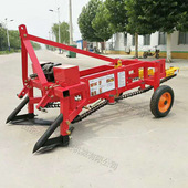 拖拉机链条花生收获机 拔花生自动刨果出土起果机 家用花生脱杆机