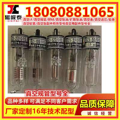玻璃真空规管ZJ-54D金属规管成都正华ZJ-52T电离/电阻规管成真牌