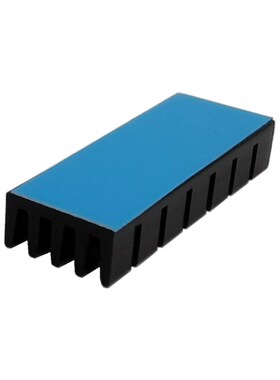 环保铝散热条黑色40n*14*7MM 主板芯片散热片带背胶 电子导热降温