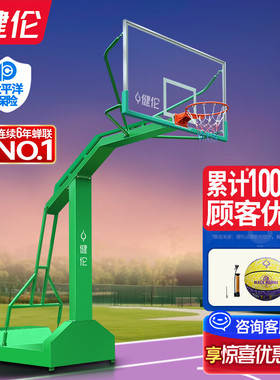 健伦【送货上门】篮球架户外标准篮球框架室外家用成人移动蓝球架
