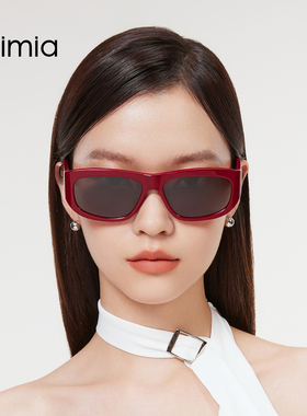 amimia防紫外线矩形方框墨镜