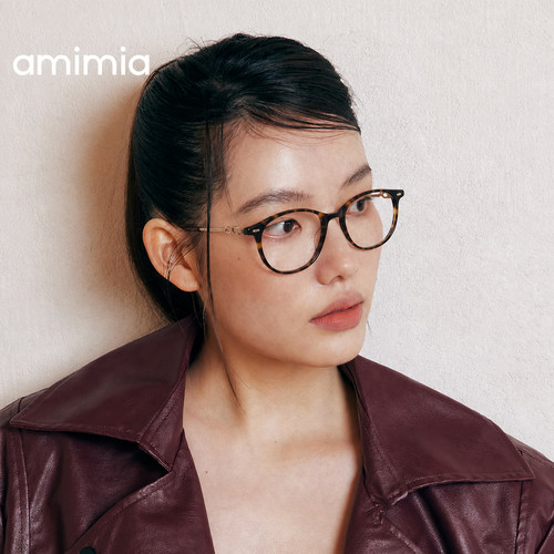 amimia·Someone26新款板材钛架素颜眼镜框女高级感近视度数可配