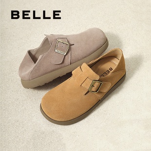 时尚 加绒保暖鞋 勃肯鞋 商场同款 D4W1DAM5 女2025新款 百丽专柜正品