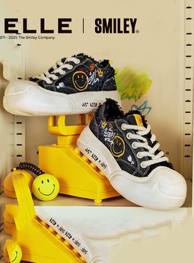 百丽SMILEY联名流浪玩家帆布涂鸦鞋春季新款女鞋休闲板鞋3ZJC4CM5