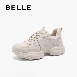 女2025春季 休闲女鞋 新款 时尚 3PKE2AM5 商场同款 百丽增高厚底老爹鞋