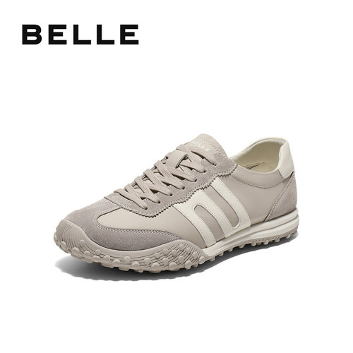 百丽撞色休闲运动鞋男