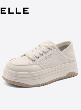 百丽百搭网小白鞋女23夏新厚底增高两穿休闲板鞋B1906BM3