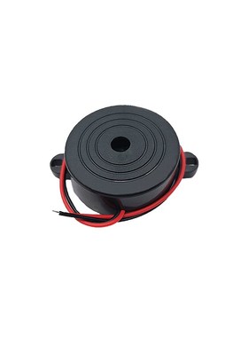 电子蜂鸣器 SFM-27型 DC3-24V  连续声  黑色发声器 带线蜂鸣器