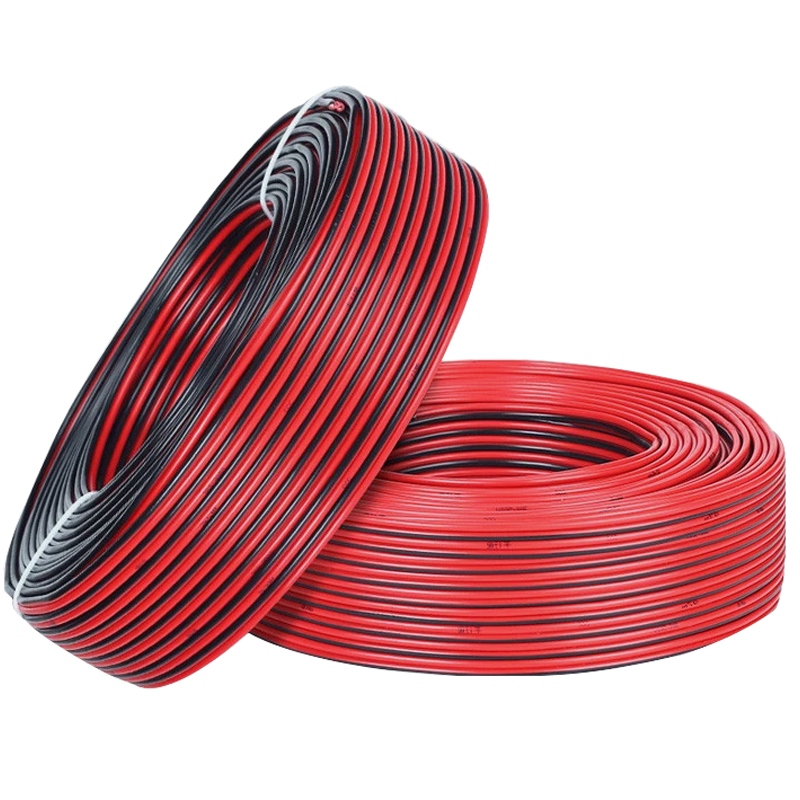 UL2468红黑双排拼线26/24/22/20/18AWG号红黑并线电子线排线电线